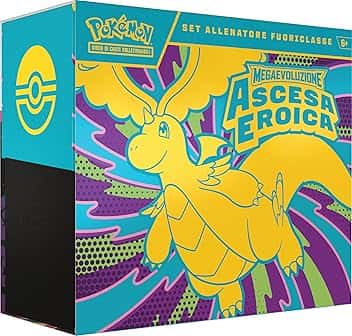 Pokémon: set Allenatore Fuoriclasse dell’espansione Megaevoluzione - Ascesa Eroica del GCC Pokémon (una carta promozionale a figura intera, nove buste di espansione e accessori premium)