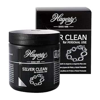 Hagerty Hagerty Silver Clean Bagno detergente per gioielli d’argento e placcati argento 170ml I Lucida gioielli efficace I Bagno detergente per ridare lucentezza ai gioielli d’argento I Cestello