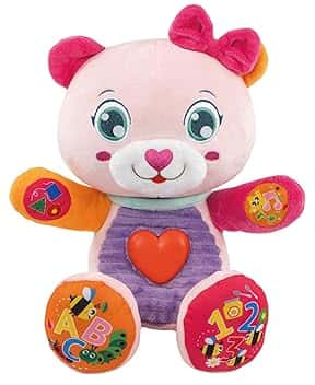 Clementoni Baby Betta Dolce Orsetta, Peluche Interattivo Parlante per Bambini di 6+ Mesi, Centro attività Che Stimola Lo Sviluppo Sensoriale e Cognitivo, Lingua Italiana, 17964