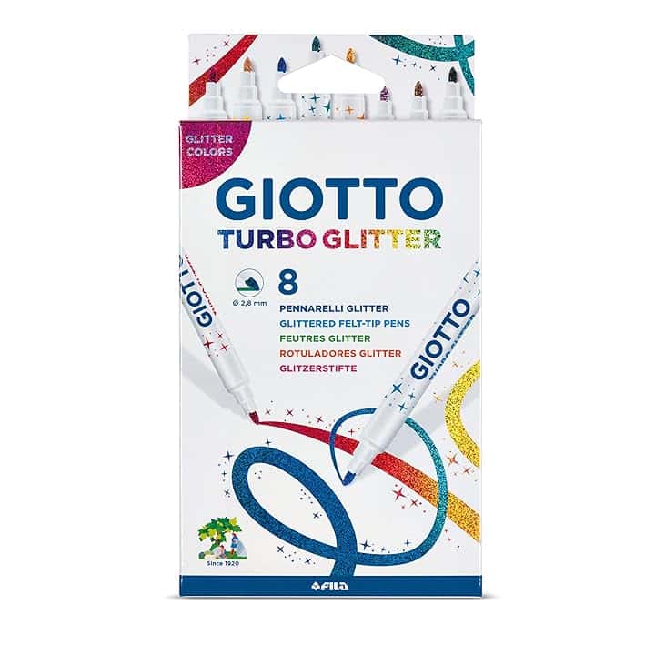 GIOTTO TURBO GLITTER Ast. 8 pennarelli glitterati