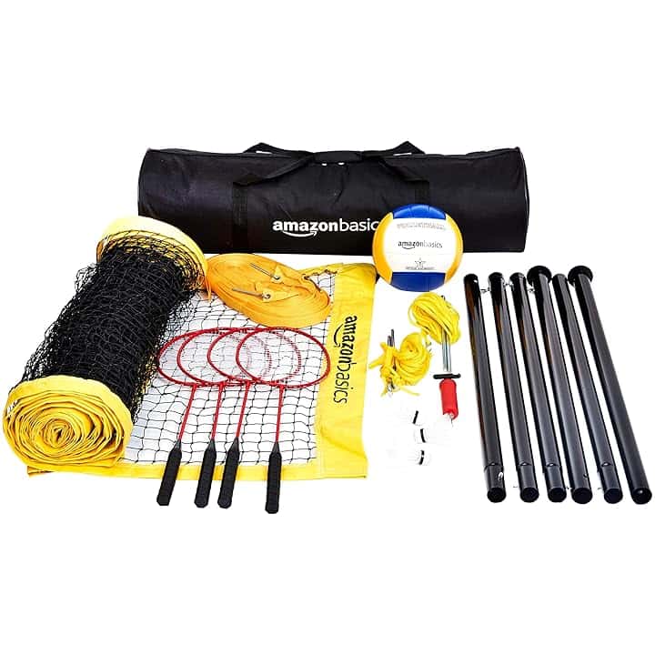 Amazon Basics set combo pallavolo e badminton