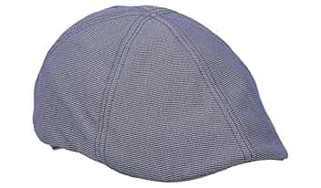Coppola Uomo Estiva in Cotone Leggero – Berretto Stile Inglese a 6 Spicchi con Visiera Corta ed Elastico – Taglie 56, 58, 60 – Disponibile in Beige o Blu