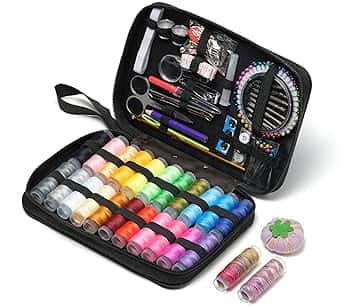 VIOLA, Zig Zag Kit Cucito Premium, 178 Accessori per Cucire, Set Cucito da Viaggio Completo, Astuccio per Orlo e Rammendo Principianti, 24 Rocchetti Filo, Bottoni, Spille, Aghi, Apriasole