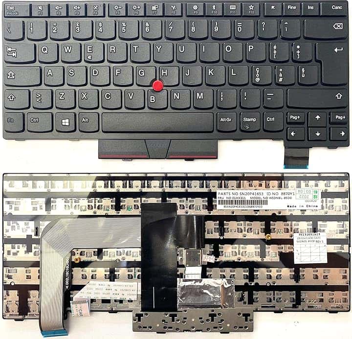 Tastiera Italiana per Lenovo THINKPAD T470 T480 A475 con Trackpad