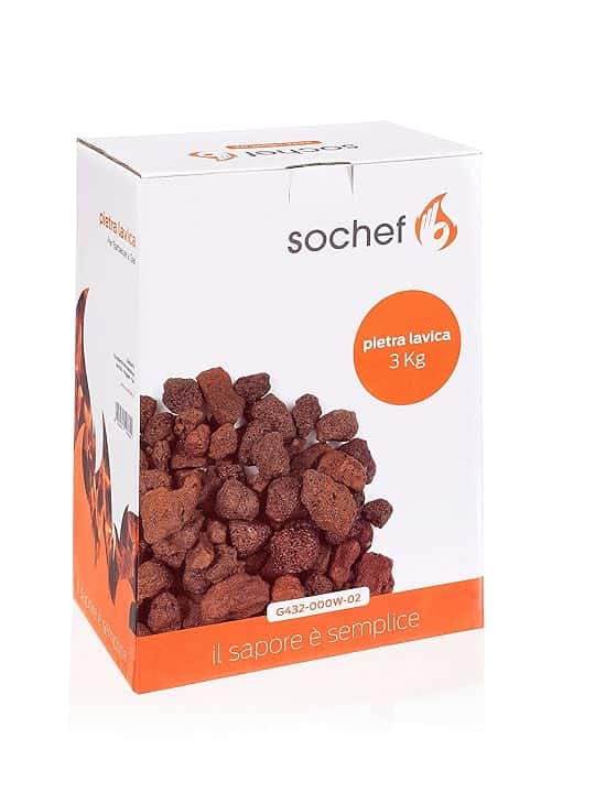 Sochef G432-000W-02 Pietra Lavica, Rossa, 3 kg