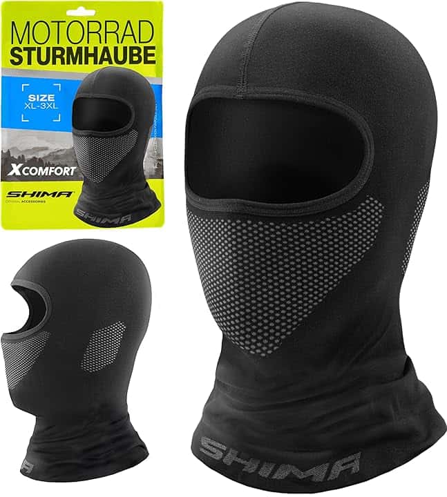 SHIMA X-Comfort Passamontagna Moto Estivo Uomo Donna Balaclava Sottocasco Invierno Mask Traspirante Elastico
