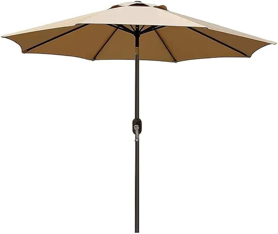 Arreditaly Ombrellone Da Giardino Parasole Per Balcone Con Air Vent Inclinazione Regolabile Apertura A Manovella Anti UV Impermeabile Per Mare Spiaggia Piscina Terrazzo