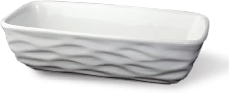 Martini Spa - Il Coccio - Umidificatore in Ceramica, Forma di vaschetta Rigata, Colore Bianco, 20x5,5x8,5 cm, 420g, 1 unità