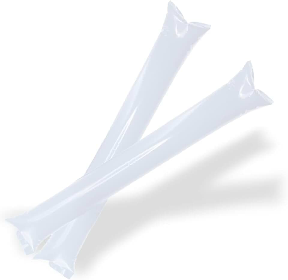 Confezione da 100 Bastoni Gonfiabili Riutilizzabili. Bam Bam Thunder per Animazione e Fare Il Tifo. Cotillon Sportivo e Celebrazioni