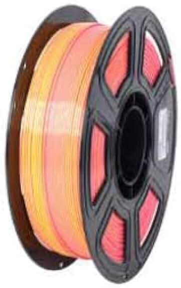 Filamento in PLA di seta sfumato per stampante 3D, materiale per modellazione 1,75 mm, 200 g, filamento di stampa ad alta velocità, maggiore resistenza, per stelle sensoriali e fidget star, precisione
