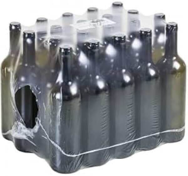 Bottiglia Vino bordolese in Vetro Duro Vuota Adatta per Tappi Sintetici Sughero alettati e gabbiette - Bottiglia in Vetro Vuota Made in Italy per Vino E Spumante - Confezione 20 PZ