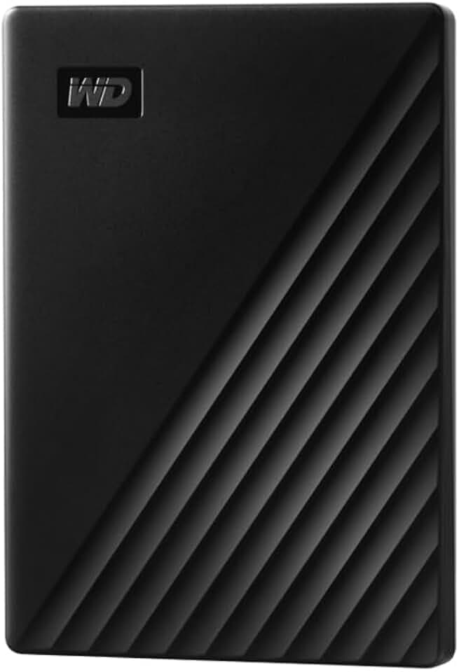 WD 2TB My Passport Hard Disk Esterno Portatile, USB 3.2 Gen 1/USB 3.0, Protezion con password, Software per la gestion e il backup, Formatto per Windows, ChromeOS and MacOS, Nero