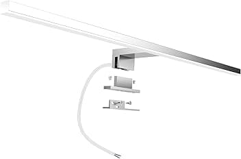Lampada da Specchio LED per Bagno 10W 820LM 60cm 230V 4000K,3-in-1 Classe II Lampada,Senza Sfarfallio,Specchio Frontale/Armadio/Illuminazione a Parete Bianco Neutro