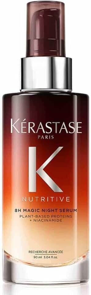 Kérastase, Nutritive, Siero Notturno Nutriente, Per Capelli Secchi, Azione Rivitalizzante, Con Proteine di Origine Vegetale e Niacinamide, Siero Notturno 8h Magic Night Serum Cradle to Cradle Certified
