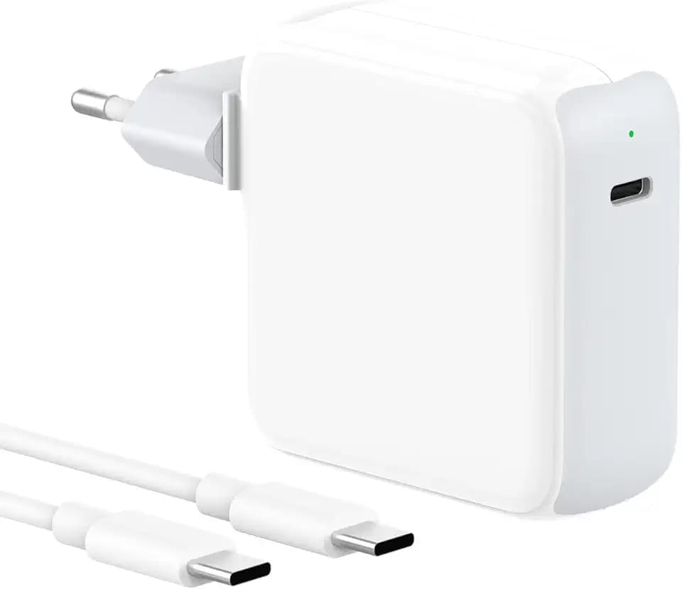 IFEART 70W Caricatore USB C Compatibile con MacBook Air MacBook Pro 13 14 15 16 pollici 2024 2023 2022 2021 2020, M1 M2 M3 Mac Laptop, iPad, Caricabatterie Rapido, Cavo USB C a C 2M, LED
