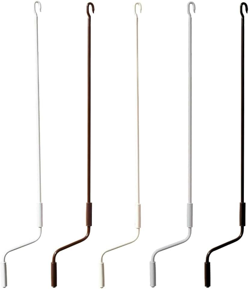 TENDAGGIMANIA Asta di Manovra per Tende da Sole Avvolgibile Universale - Lunghezza da 120 CM a 250 CM-Manovella per Tende da Sole in Ferro Laccato - Adatta per Tende con Movimento ad argano