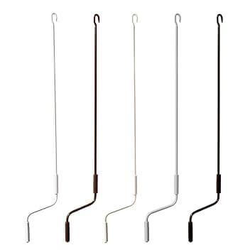 TENDAGGIMANIA Asta di Manovra per Tende da Sole Avvolgibile Universale - Lunghezza da 120 CM a 250 CM-Manovella per Tende da Sole in Ferro Laccato - Adatta per Tende con Movimento ad argano