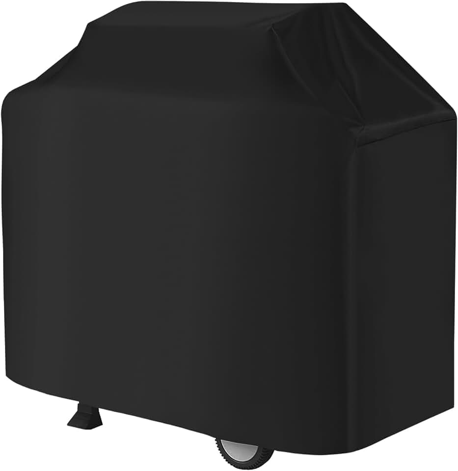Copertura Barbecue, Telo Protettivo per BBQ Grill 210D Oxford, Resistente Cover per Barbecue, Copertura Barbecue da Esterno con Coulisse, Copri BBQ Anti Polvere, Sole Neve UV(145x61x117cm)
