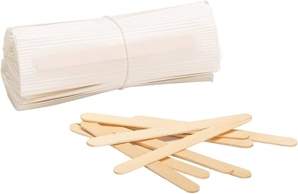 Happyfood Kit 1000 Palette per Caffe in Legno monouso imbustate singolarmente - Bastoncini palettine miscelatori USA e Getta per Girare caffè