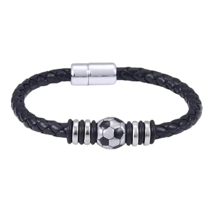 MLPKOI Bracciale di Calcio con Scatola Regalo e Carta, Bracciale Bambino, Braccialetto di Calcio, bBracciale Ragazzo, Braccialetti Regalo di Compleanno y Natale, Accessorio Calcioo
