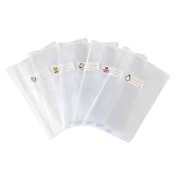 Favorit, Copertine Quaderni A4 con Etichetta, 10 Pezzi, Trasparenti
