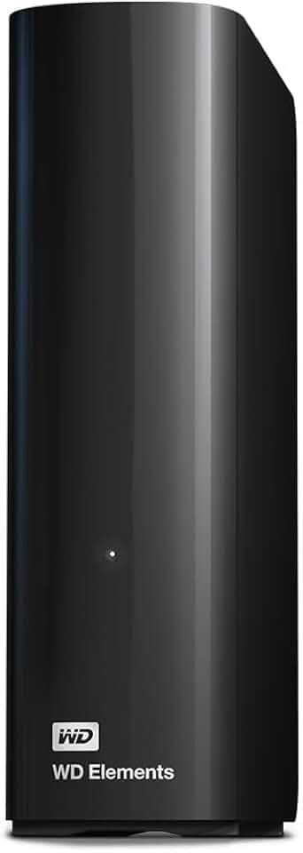 WD 18 TB Elements Hard Disk Esterno per Desktop, USB 3.1 Gen 1, Ideale per espandere facilmente lo spazio di archiviazione e conservare foto, musica, video e file importanti, Nero