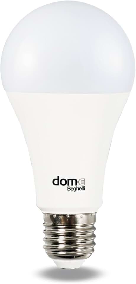 Beghelli - Lampadina LED E27 Dom Smart GOCCIA 11W CCT WiFi, Compatibile con Alexa e App, Regolazione Colori, Luce Calda e Fredda, Controllo Vocale, Smartphone, Domotica Facile - Bianco, 1 Unità