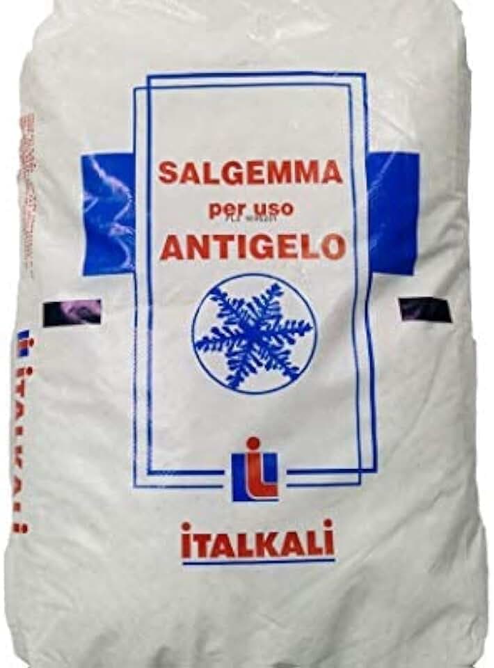 SALE PER STRADE ANTIGELO SACCO KG.25 SALE MARINO PER DISGELO STRADALE ITALKALI