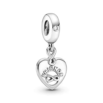 PANDORA Charm a tema amicizia, in argento sterling
