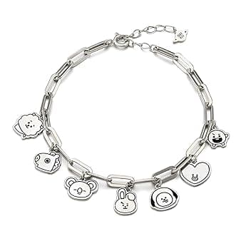 AYVRUOP Kpop Bracciale,Braccialetto B_T_S,Ragazza Bracciale,Anime Bambina Cartoon Merch Bracciale Donna Bracciale Bambina on Ciondoli Regalo di Compleanno