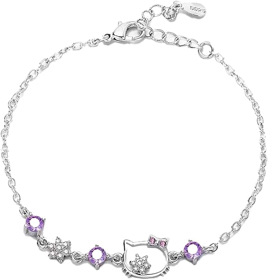 EIROVYA Braccialetto Cartoon e Anime per Ragazze con Gatto, 1 Pezzo
