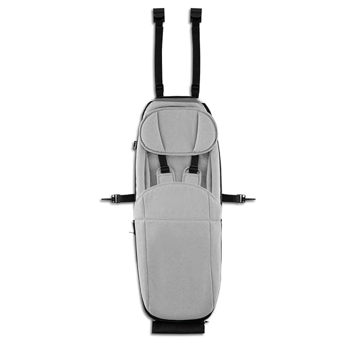hauck Baby Lounger 2, Grey - Seggiolino per Rimorchio Bici Dryk Duo, Dryk Duo Plus e Bike N Walk Duo per Bambini da 1-10 Mesi/Max. 75 cm e 10 kg, con Cintura 5 Punti, Poggiatesta e Coprigambe