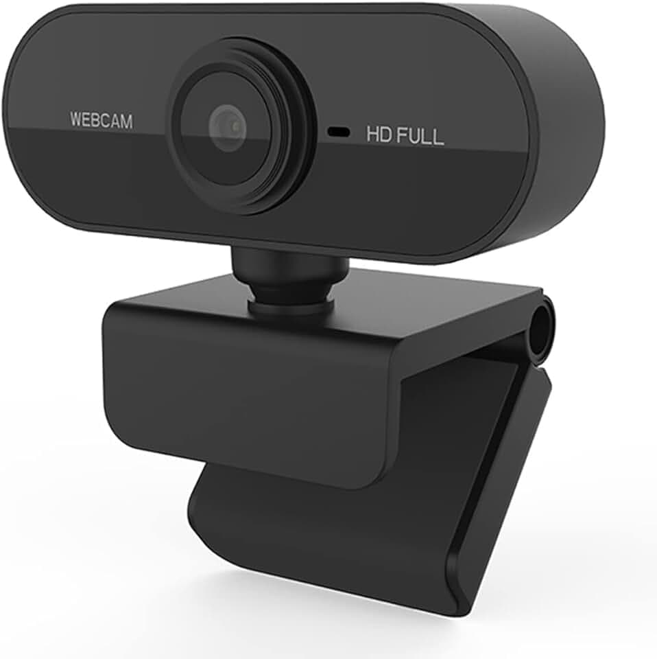 Webcam PC con microfono usb ,web cam Full HD 1080p Fotocamera Laptop Desktop Computer 360° regolabile per Zoom YouTube Gaming Twitch Mac