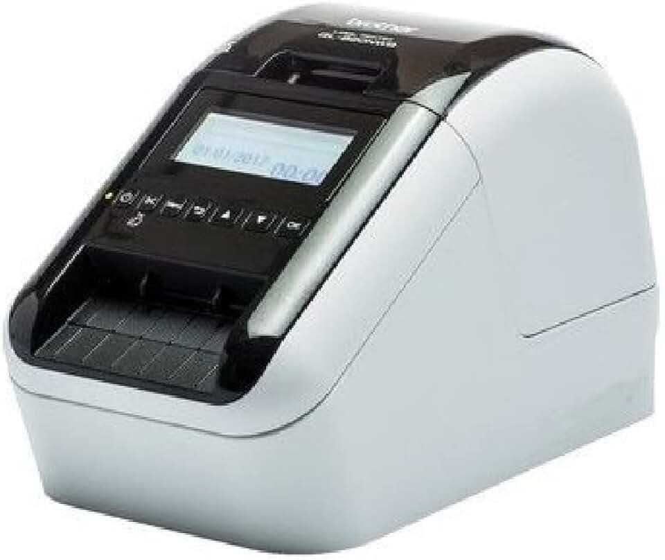 Brother QL-820NWB Stampante di Etichette, Wi-Fi, Bluetooth 2.1, USB 2.0, Schermo LCD, Cutter Automatico, Stampa a Nero e Rosso [Provenienza Regno Unito]