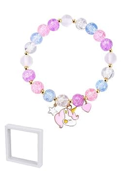 1 PCS Bracciale con Unicorno, Regalo per Ragazzi e Ragazze, Compleanno, Natale, Pasqua,San Valentino, Primo Giorno di Scuola, Asilo, Scuola Materna, Regalo di Laurea