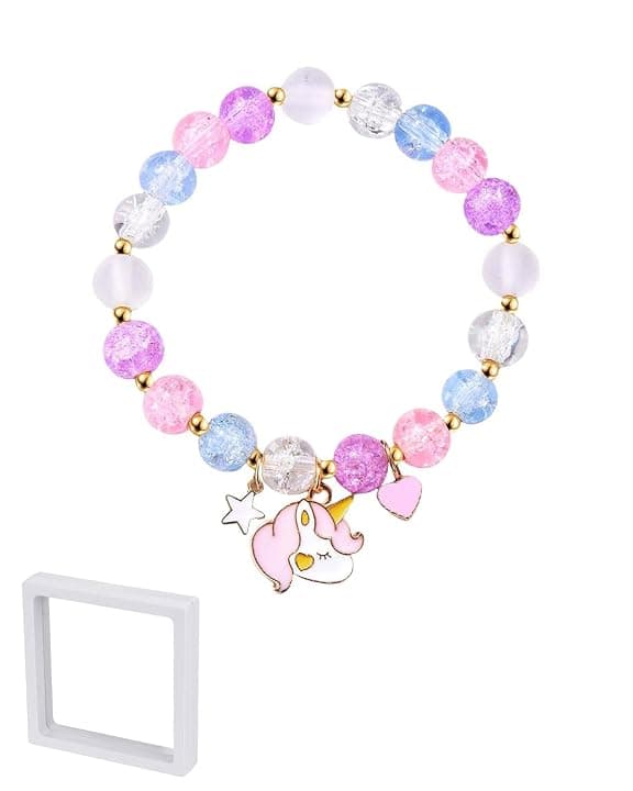 1 PCS Bracciale con Unicorno, Regalo per Ragazzi e Ragazze, Compleanno, Natale, Pasqua,San Valentino, Primo Giorno di Scuola, Asilo, Scuola Materna, Regalo di Laurea