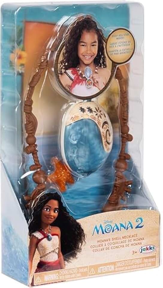 Jakks Pacific Jakks Disney Moana 2 - Collana con conchiglia e stella marina