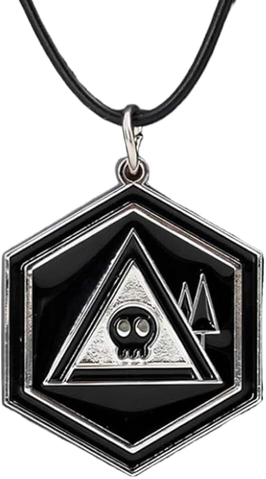 JUSONGKWCP Collana Murder Uzi Drone, Cartoon Fashion Necklace Costume Accessories, Gioielli Ciondolo Con Logo Murder Uzi Drone, Cool Metallo Chain