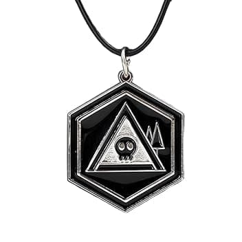 JUSONGKWCP Collana Murder Uzi Drone, Cartoon Fashion Necklace Costume Accessories, Gioielli Ciondolo Con Logo Murder Uzi Drone, Cool Metallo Chain