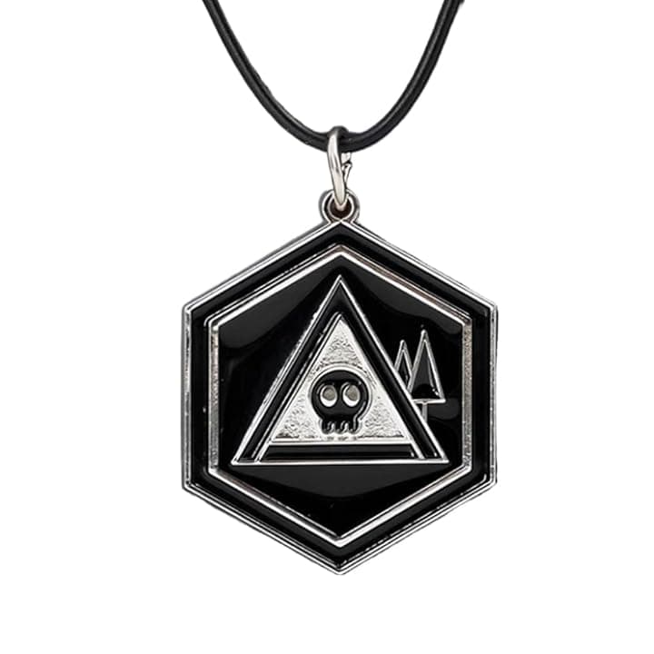 JUSONGKWCP Collana Murder Uzi Drone, Cartoon Fashion Necklace Costume Accessories, Gioielli Ciondolo Con Logo Murder Uzi Drone, Cool Metallo Chain