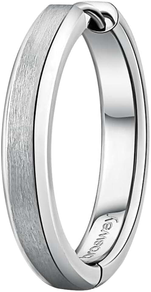 Brosway Orecchino Singolo Uomo, Orecchino a Cerchio in Acciaio | Collezione INK - BIK102