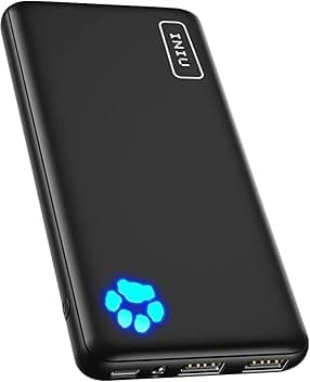 INIU Power Bank, Ultra Sottile 3A Ricarica Rapida 10000mA Powerbank, Idoneo per Volo, Essenziali da Viaggio, Caricatore Portatile Porta per iPhone 17 16 15 Pro Max, Samsung S25, Huawei, iPad Pro etc