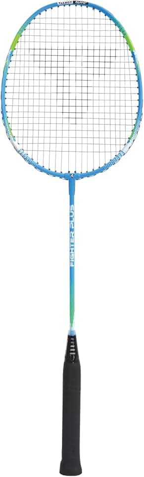 Talbot Torro Racchetta da Badminton Fighter Plus con Sistema di Impugnatura Airflex e Profilo Powerwave per Una Migliore accelerazione della Palla, Colore: Blu/Verde 429808