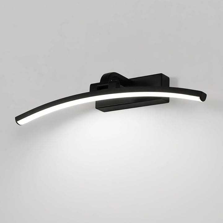 DELIPOP Luce Specchio Bagno Led 40cm,8W Lampada da Specchio IP44 6500K Nero
