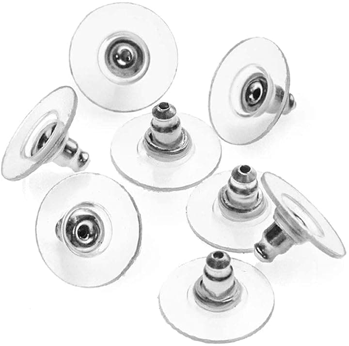 Ruby 60 Pezzi Chiusura Orecchini in Silicone Universale Clip Orecchini in Silicone Trasparente Tappo Orecchini Uomini e Donne