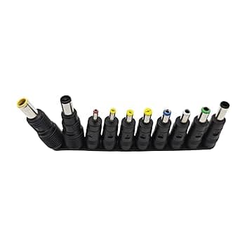 JZK 10x Universali adattatori alimentazione DC 3.5x1.35, 7.9x5.5, 7.4x5.0, 4.0x1.7, 4.8x1.7, 5.5x1.7, 5.5x2.1, 5.5x2.5, 6.3x3.0, 6.0x4.4 mm set connettori a barilotto per laptop, aspirapolvere