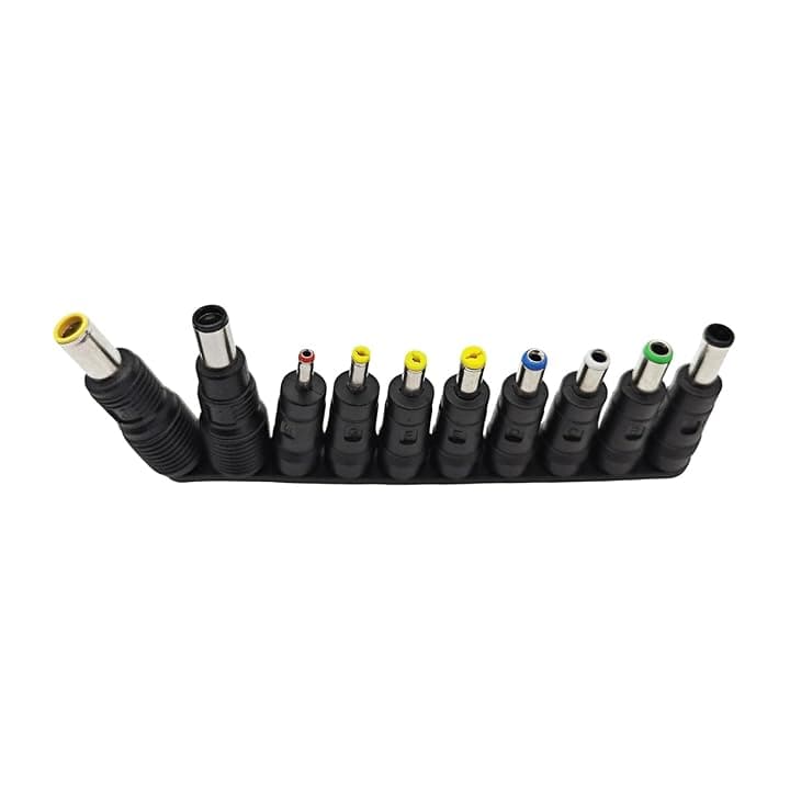 JZK 10x Universali adattatori alimentazione DC 3.5x1.35, 7.9x5.5, 7.4x5.0, 4.0x1.7, 4.8x1.7, 5.5x1.7, 5.5x2.1, 5.5x2.5, 6.3x3.0, 6.0x4.4 mm set connettori a barilotto per laptop, aspirapolvere