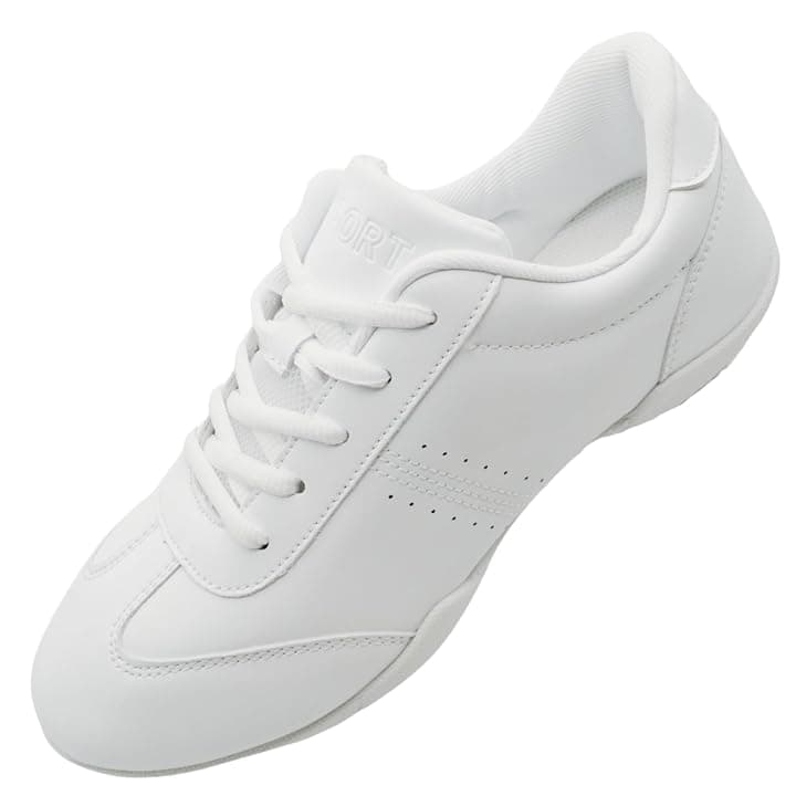 Scarpe Danza Cheer Pelle Bianche per Bimbi e Donne