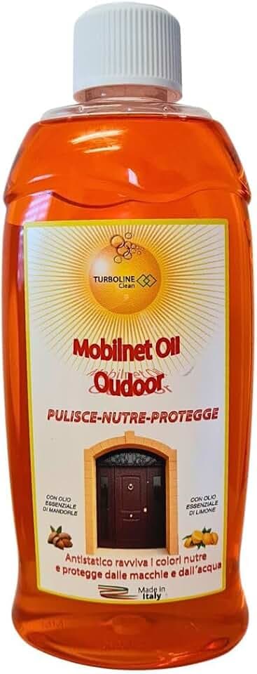Mobilnet Oil Esterni, Olio per Legno Esterno, Protegge da Pioggia e Raggi UV, Nutriente, 500ml