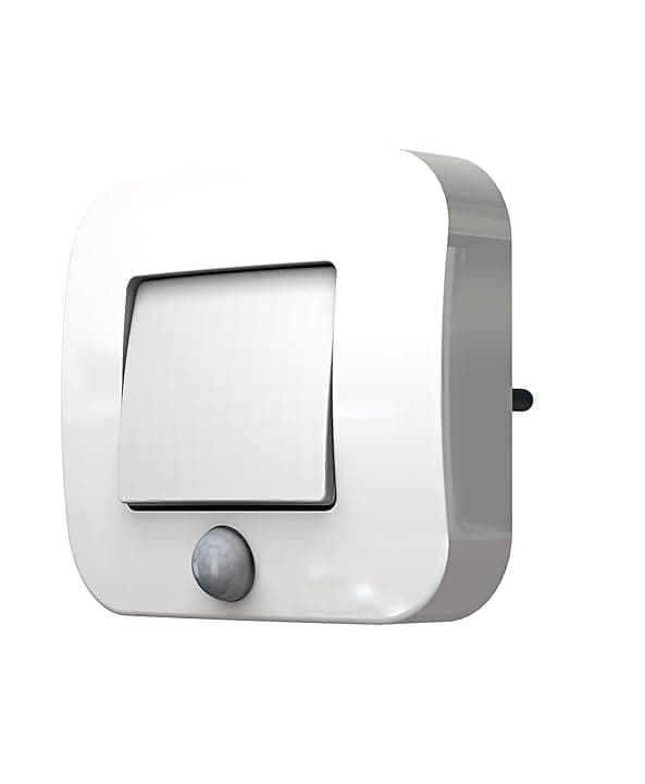 OSRAM LUNETTA Luce notturna con sensore Hall bianca; sensore di movimento; sensore di luce diurna; Tecnologia LED; Grado di protezione IP20; Potenza assorbita: 0,7 W; inserto presa